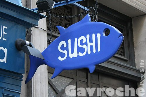 Enseigne de bar à sushis Enseigne de bar à sushis