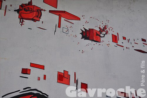 Vestige de la fresque pour le Japon - détails Vestige de la fresque pour le Japon - détails