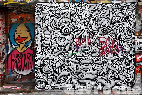 Graffiti de tête de monstre Graffiti de tête de monstre
