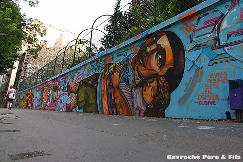 Le mur du Square Henri Karcher - nouveau spot de graff rue des Pyrénées Le mur du Square Henri Karcher - nouveau spot de graff rue des Pyrénées